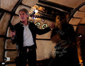 Harrison Ford & Peter Mayhew Star Wars The Force Awakens Signed 11x14 Photo BAS0