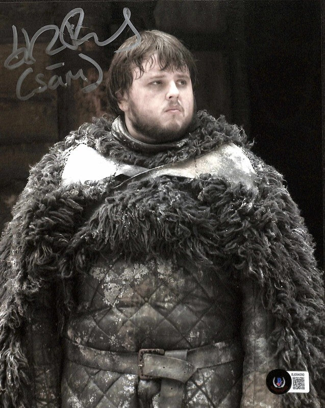 John Bradley "Samwell Tarly" Game of Thrones Signed 8x10 BECKETT Grad Collection0
