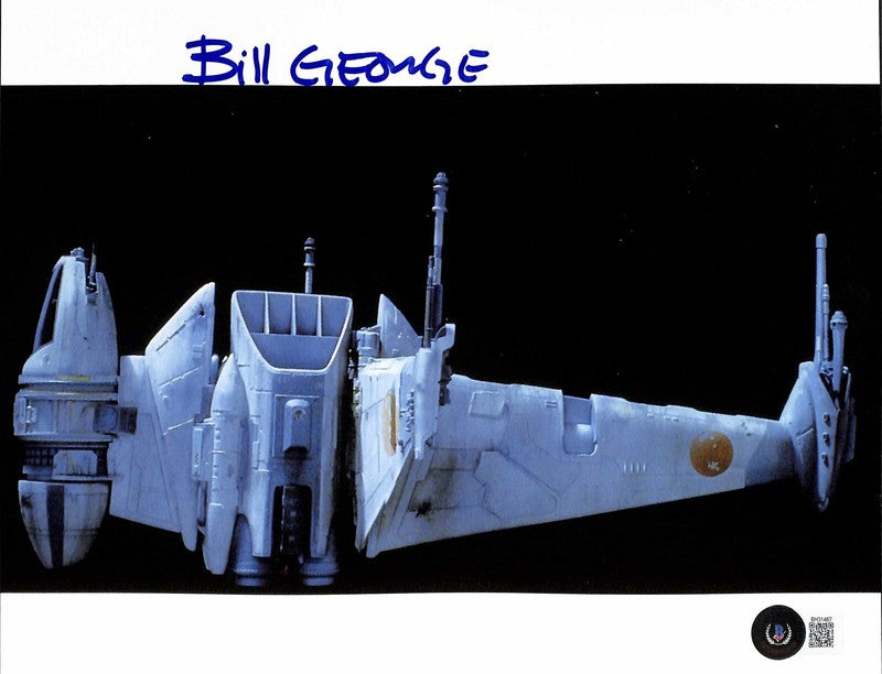 Bill George Star Wars ROTJ ILM B-Wing Model Maker Signed 8x10 Photo BECKETT0