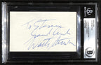 Walter Matthau "Coach Morris Buttermaker" Bad News bears Signed 3x5 Index Card0