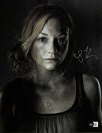 Emily Kinney “Beth Greene” The Walking Dead Signed 11x14 BECKETT Grad Collection0