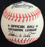Jim Hickman "Gentleman Jim" Single Signed Baseball (White) BECKETT 1