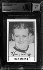Ken Strong 1977 Touchdown Club #36 Signed Card Auto Grade 10 BECKETT0