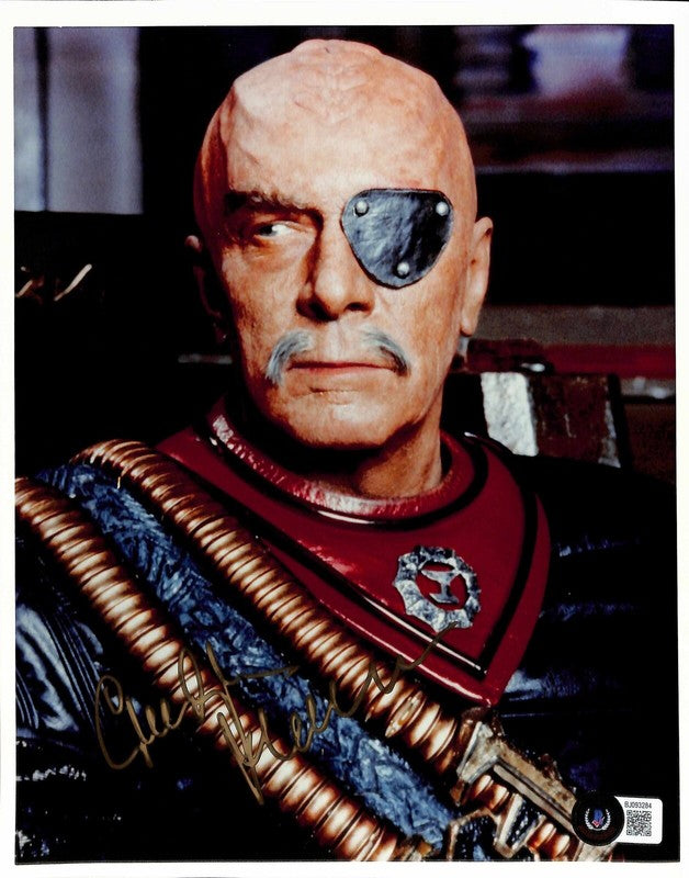 Christopher Plummer General Chang Star Trek Signed 8x10 Photograph BECKETT0