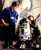 George Lucas & Jake Lloyd Star Wars Phantom Menace Signed 8x10 Photo BECKETT 0
