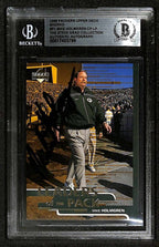 Mike Holmgren Packers 1998 Packers Upper Deck ShopKo #P1 Signed Card BECKETT0