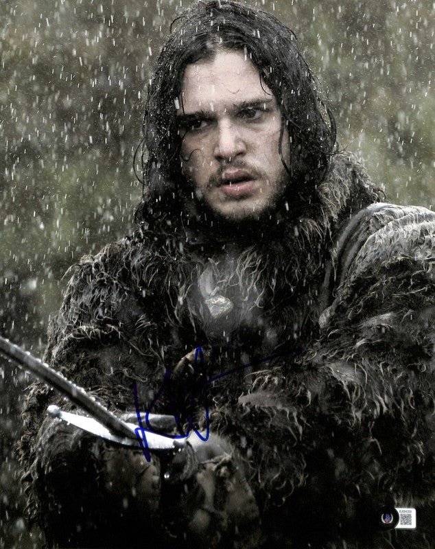 Kit Harington “Jon Snow” Game of Thrones Signed 11x14 Photograph BECKETT0