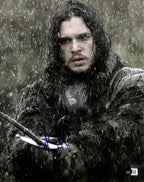 Kit Harington “Jon Snow” Game of Thrones Signed 11x14 Photograph BECKETT0