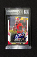 Justin Fields 2021 Score #360 Rookie Signed Card Auto Grade 10 BECKETT0