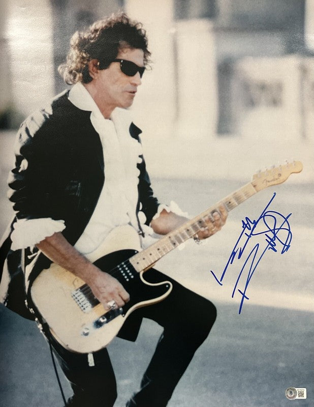 Keith Richards The Rolling Stones Signed 16x20 Photo BECKETT (Grad Collection)0
