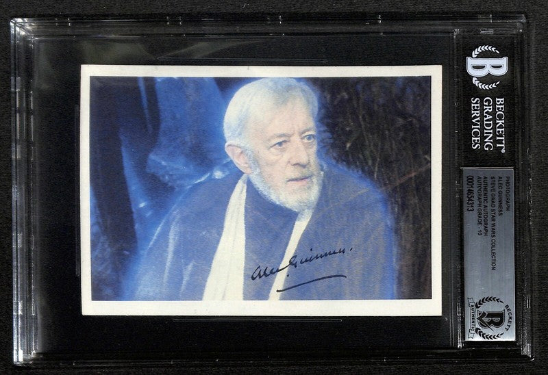 Alec Guinness Obi Wan Star Wars ROTJ Rare Signed 6x4.5 Photo AUTO 10 BECKETT0