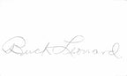 Negro League Legend Buck Leonard BB HOF Signed 3x5 Index Card BECKETT0
