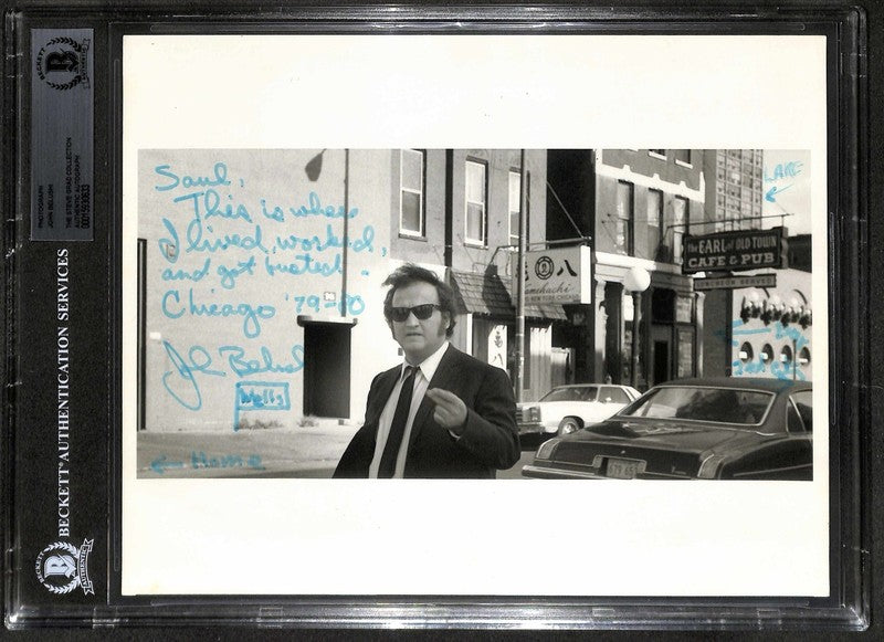 John Belushi Signed Blues Brothers 8x10 Photo BECKETT Rare! Saul Kahan Estate0