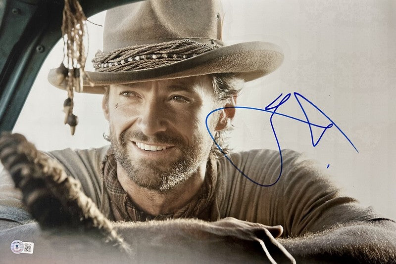 Hugh Jackman "Drover" Australia Signed Autographed Oversized 12x18 Photo BECKETT0