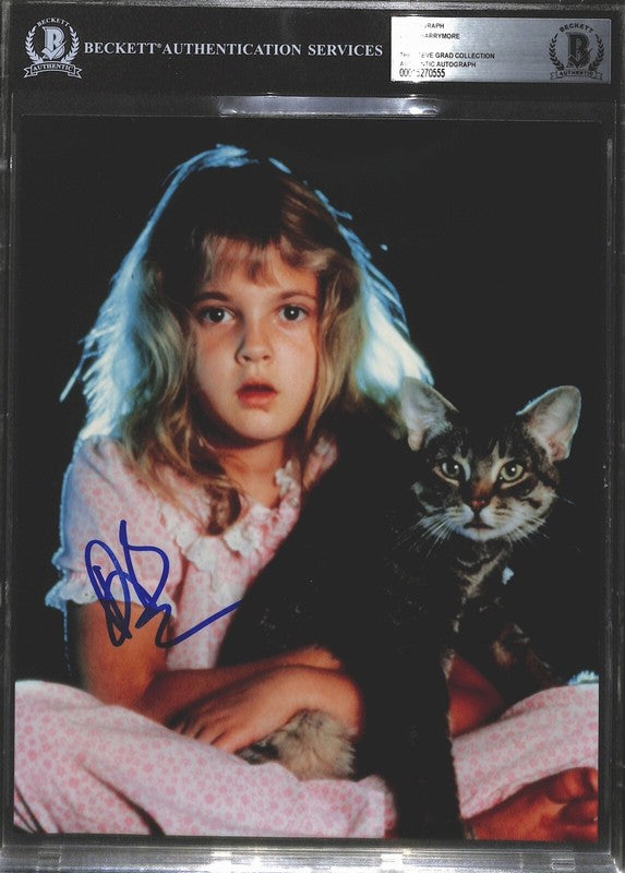 Drew Barrymore E.T. Signed Photograph Beckett BAS (Grad Collection)0
