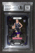 Jacy Sheldon 2024 Prizm Monopoly WNBA RC #67 BECKETT AUTO GRADE 100