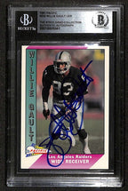 Willie Gault Los Angeles Raiders 1991 Pacific #232 Signed Card BECKETT0
