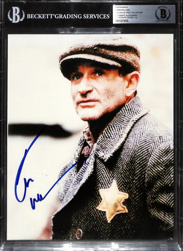 Robin Williams Jackob The Liar Signed 8x10 Photo Auto Grade 10 BAS0