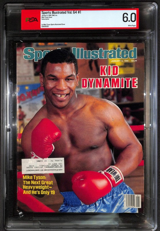 1986 (Jan 6) Sports Illustrated Mike Tyson First SI Cover PSA 6.0 White Pages0