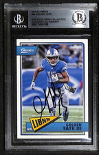 Golden Tate 2018 Classics #34 Signed Card BECKETT Encapsulated0