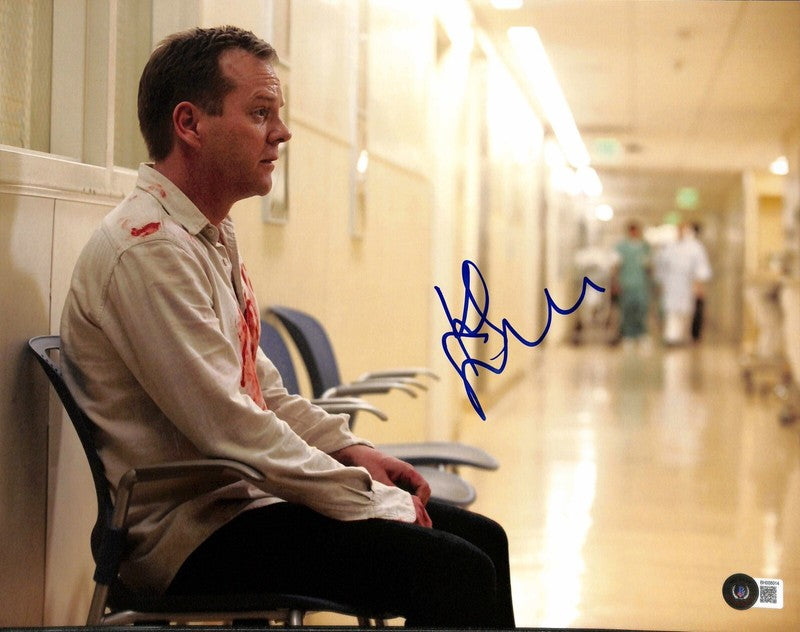 Kiefer Sutherland from 24 Signed 11x14 Photo BAS (Grad Collection)0