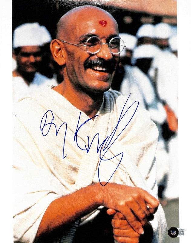 Ben Kingsley as Gandhi Signed 11x14 Photograph BECKETT BAS0