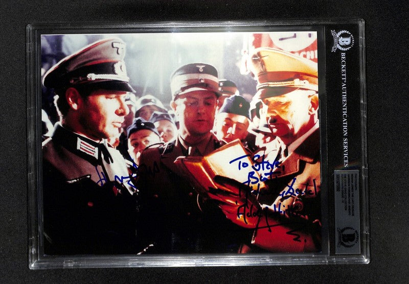Harrison Ford & Sheard Signed Indy 8x10 Photo Auto 10 BAS (Grad Collection)0