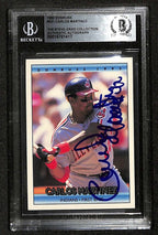 Carlos Martinez Indians 992 Donruss #521 Signed Card BECKETT 0