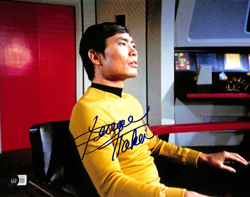 George Takei Sulu Star Trek Signed 11x14 Photo BAS (Grad Collection)0