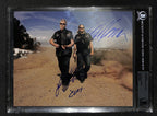 Charlie Hunnam “Jax” & Ron Perlman “Clay”  SOA signed 8x10 BAS (Grad Collection)0