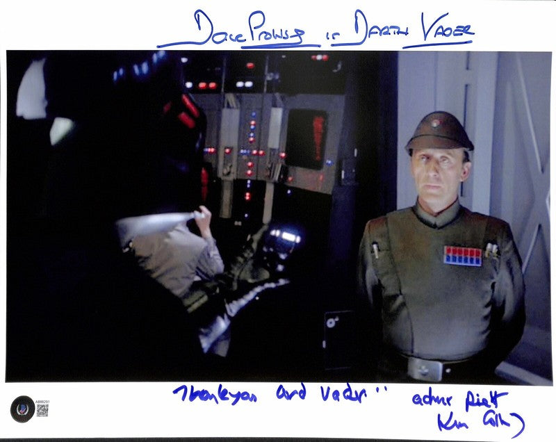 Star Wars ESB Prowse & Colley Signed 11x14 photo BAS (Grad Collection)0