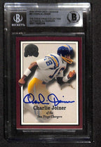 Charlie Joiner Sandiego Chargers 2000 Upper Deck Legends #67 Signed Card BECKETT0