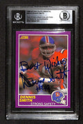 Dennis Smith Denver Broncos 1989 Score Supplemental #381S Signed Card BECKETT0