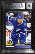 Tanner Jeannot Tampa Bay Signed 2023/24 Upper Deck Auto Grade 10 BECKETT 0