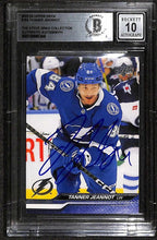 Tanner Jeannot Tampa Bay Signed 2023/24 Upper Deck Auto Grade 10 BECKETT 0