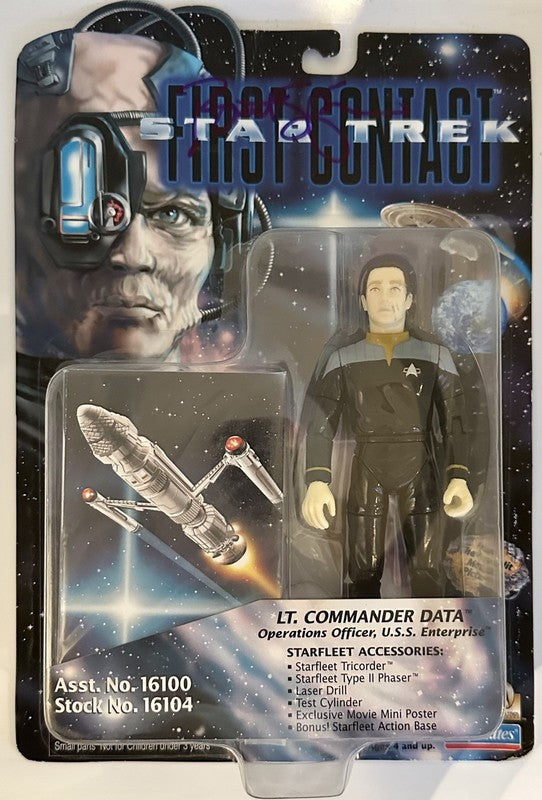 BRENT SPINER Signed Star Trek First Contact Data Figure BECKETT0
