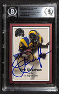 Eric Dickerson Los Angles Rams 2000 Greats of the Game #19 Signed Card BECKETT0