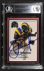 Eric Dickerson Los Angles Rams 2000 Greats of the Game #19 Signed Card BECKETT0