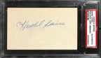 Harold Baines Chicago White Sox BB HOF Vintage Signed Index Card PSA/DNA0