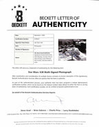 Original ILM Model Shop Signed 11x14 B&W Photo – Star Wars Model Makers BECKETT1
