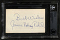 J.R. Richard Houston Astros Full Name Signed 3x5 Index Card BECKETT Encapsulated0