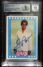 Frankie Avalon Signed #9 1978 Topps Grease Stickers Auto Grade 10 BECKETT 0
