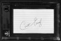 Curt Gowdy Legendary Broadcaster Signed 3x5 Index Card BECKETT0