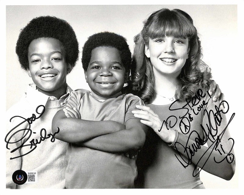 Different Strokes Bridges & Plato Signed 8x10 Photo BECKETT (Grad Collection)0