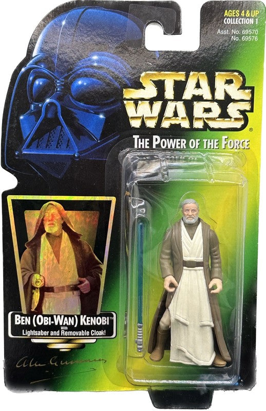 Alec Guinness Signed 1997 Star Wars Kenner POTF2 3.75” Figure BECKETT LOA0