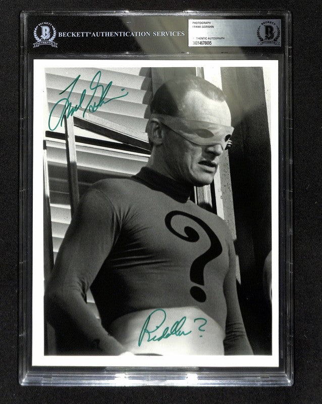 Frank Gorshin Riddler Signed 8x10 Photograph Auto Grade 10 BAS(Grad Collection)0