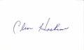 Clem Haskins College Basketball Coaching Legend Signed 3x5 Index Card BECKETT0