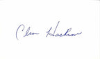 Clem Haskins College Basketball Coaching Legend Signed 3x5 Index Card BECKETT0