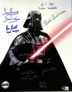 Darth Vader Star Wars Multi-Signed x6 11x14 Photo BAS (Grad Collection)0
