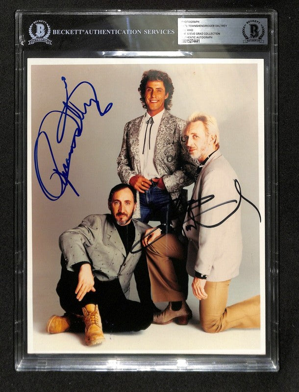 Townsend and Daltrey The Who Signed 8x10 Photo BAS(Grad Collection)0